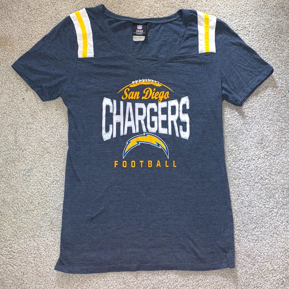 San Diego Chargers Football Gray T-Shirt - Size M